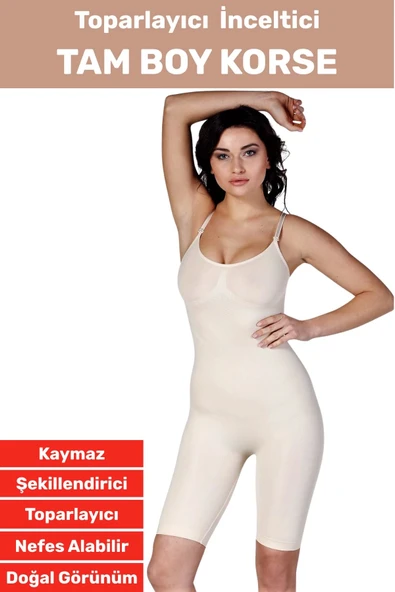 Özel Üretim İz İç Göstermez Kaymaz Sıkılaştırıcı Toparlayıcı Tam Boy Korse ürün görseli 1