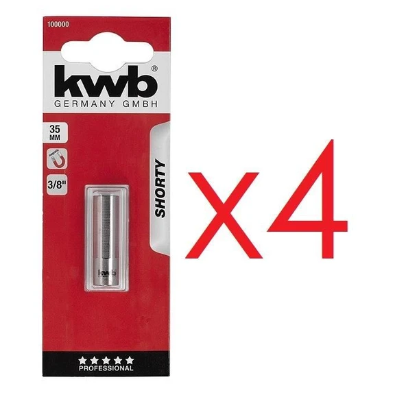 Kwb 100000 Manyetik Bits Tutucu 35 mm 4 Adet 3/8 ürün görseli 1
