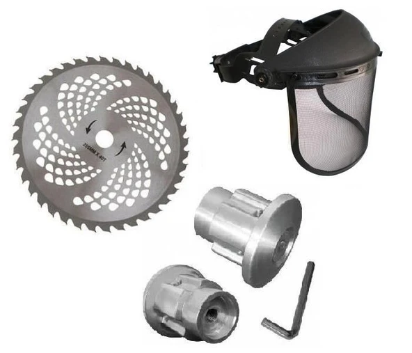 Motorlu Tırpan Aksesuar Set - Elmas Testere+Koruyucu+Örümcek Başlık ürün görseli 1