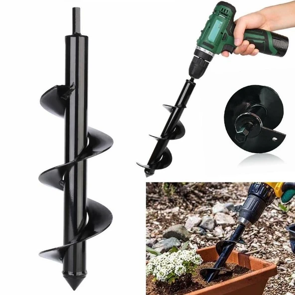Matkap Ucu üniversal Toprak Burgu Aparatı 20 cm ürün görseli 1