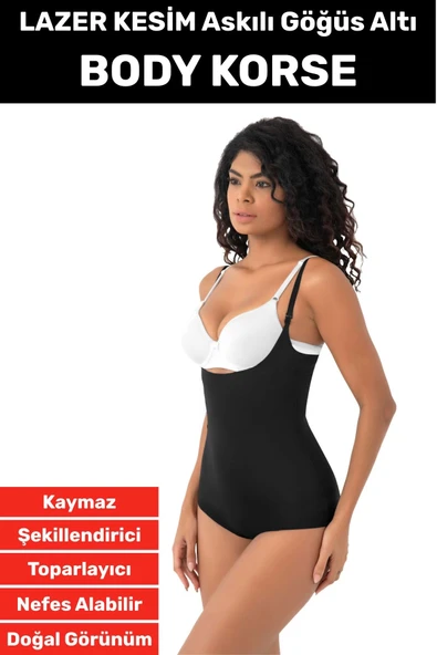 İz İç Göstermez Kaymaz Sıkılaştırıcı Toparlayıcı Şekillendirici LAZER KESİM Gögüs Altı Body Korse ürün görseli 1