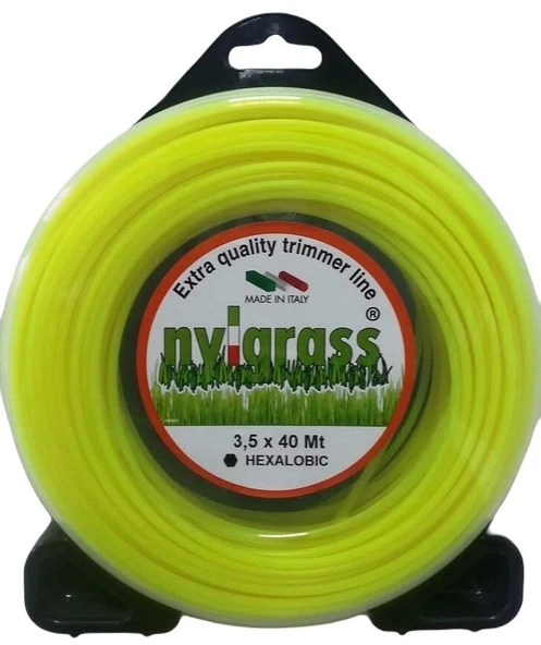Nylgrass Sarı Altıköşe Tırpan Misinası 3.5 mm 40 mt ürün görseli 1