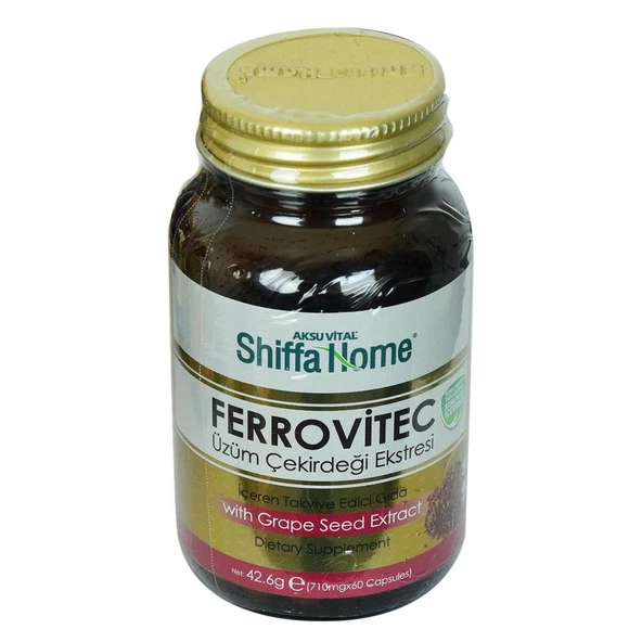 Shiffa Home Ferrovitec Üzüm Çekirdeği Ekstresi Kapsülü 710Mg ürün görseli 1