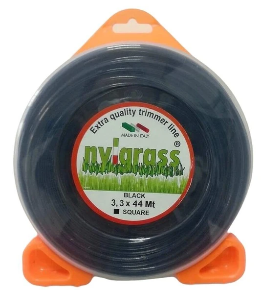 Nylgrass Tırpan Misinası Turuncu Dörtköşe 3.3 mm 44 mt ürün görseli 1