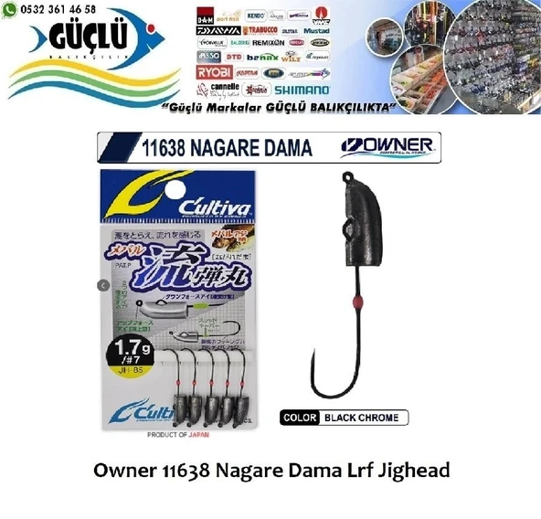 Lrf Jighead Owner 11638 Nagare Dama Lrf Jighead 1,7Gr ürün görseli 1
