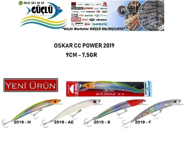 Maket Balık Oskar Cc Power 2019 Seri 9 Cm 7,5 Gr Renk:2019H ürün görseli 1
