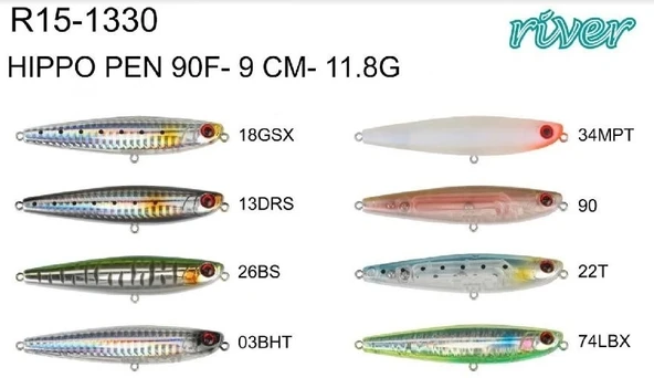 Maket Balık River Hıppo Pen 90F 9Cm 11Gr Renk:22T ürün görseli 1