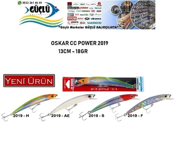 Maket Balık Oskar Cc Power 2019 Seri 13 Cm 18 Gr Renk:2019F ürün görseli 1