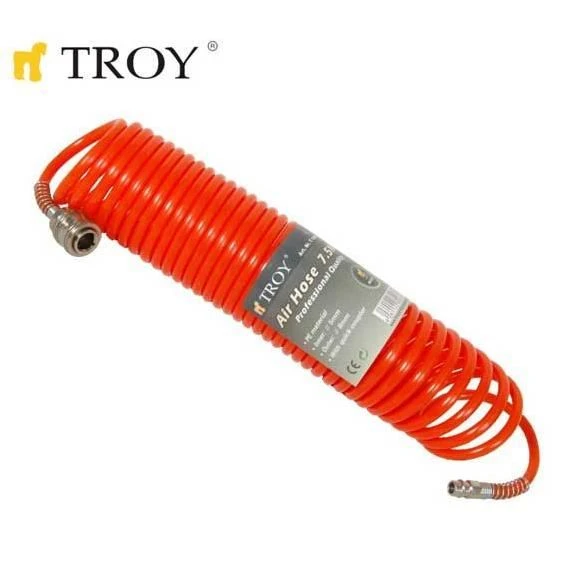 TROY 18607 Kompresor Hava Hortumu 7.5 mt ürün görseli 1