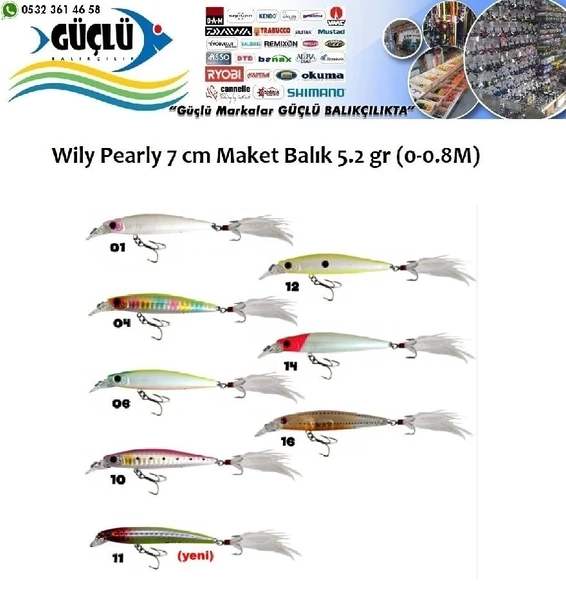 Maket Balık Wıly Pearl 7Cm 5,2 Gr Renk:06 ürün görseli 1