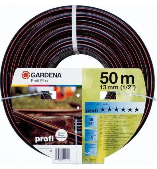 Gardena 4424 Premium Kauçuk Hortum 13 mm (1/2"), 50 mt ürün görseli 1