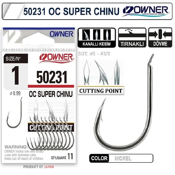 Owner 50231 Cut Super Chinu White İğne No:5 ürün görseli 1