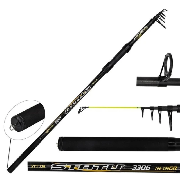 Portfish Statu Teleskopik Fiber Olta Kamışı 330 Cm 100-150 Gr ürün görseli 1