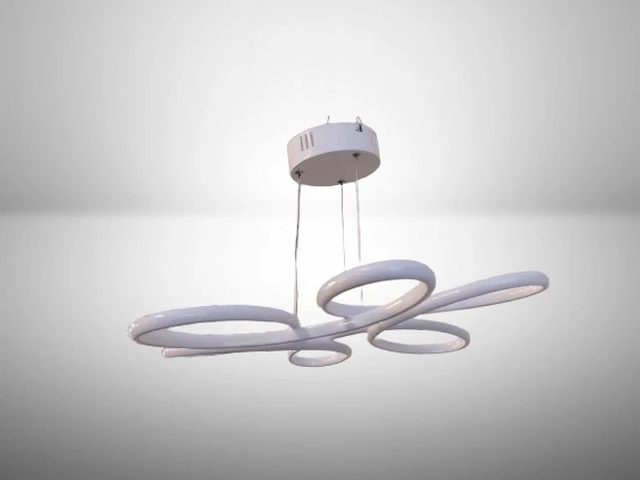 DMR Lotus Çiçek Sarkıt Led Avize BEYAZ Kasa Üç Renk 6500k/4000k/3000k (Beyaz/ Ilık Beyaz/Sarı (Günışığı) ürün görseli 1