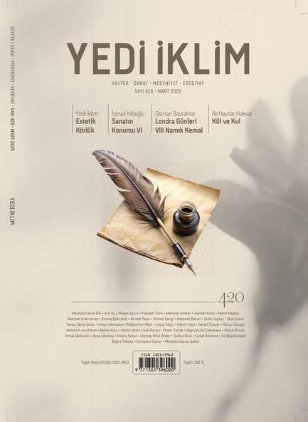 Yedi İklim Dergi 420.Sayı Mart 2025 ürün görseli 1