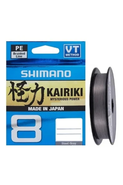 Shimano Kairiki 8 Steel Gray (Gri) 0,28Mm 150Mt 8Kat İp Misina ürün görseli 1