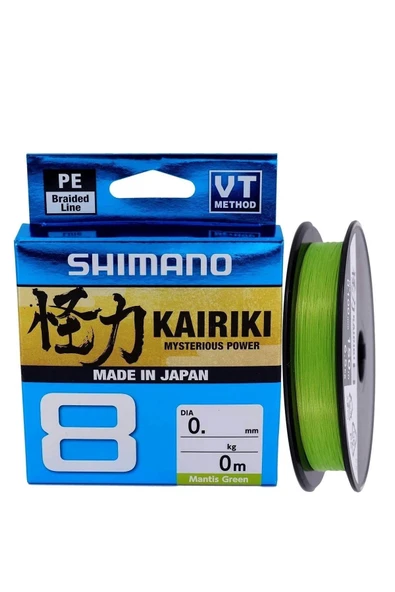 Shimano Kairiki 8 Mantis Green (Yeşil) 0,19Mm 300Mt 8Kat İp Misina ürün görseli 1