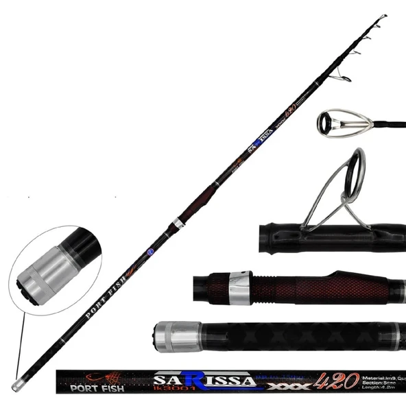 Surf Kamışı Portfish Sarissa Surf Carbon Fuji Halka 420 Cm ürün görseli 1