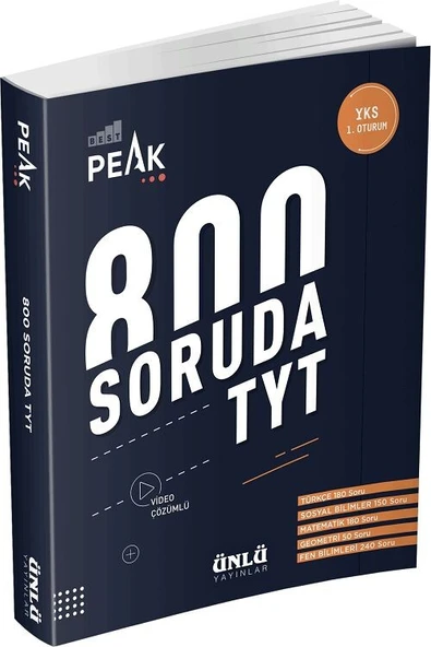 TYT 800 Soruda TYT Best Peak Soru Bankası Ünlü Yayıncılık ürün görseli 1