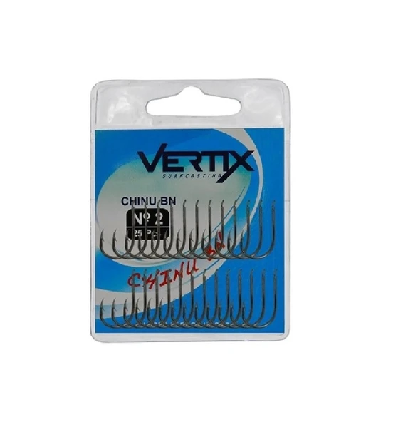 Vertix 58010 Chinu Bn Siyah Olta İğnesi 25’Li Paket No:10 ürün görseli 1