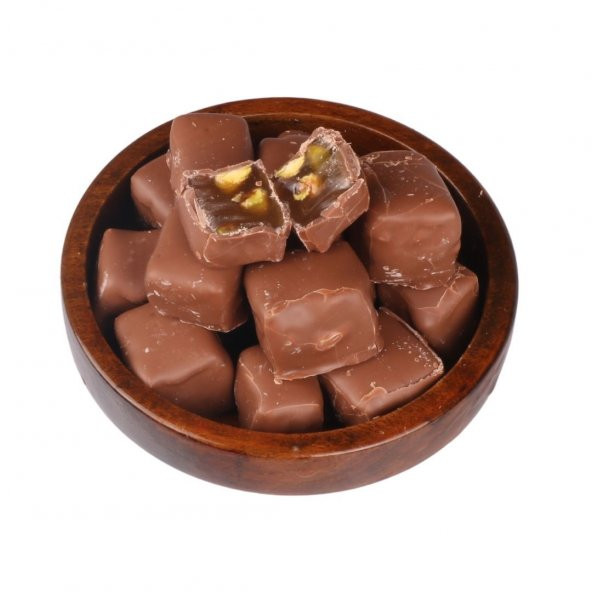 Sütlü Çikolatalı Antep Fıstıklı Duble Lokum 500 Gr ürün görseli 1