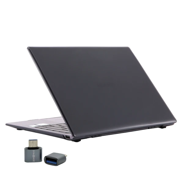 Huawei MateBook 14 Kılıf Kristal Parlak Şeffaf Sert Hard Case İnce Hafif 2018-2020 Uyumlu ürün görseli 1