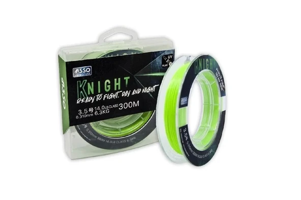 Asso Knight Surf Fc Coated Line 300Mt Uv Fluo 0,33Mm ürün görseli 1