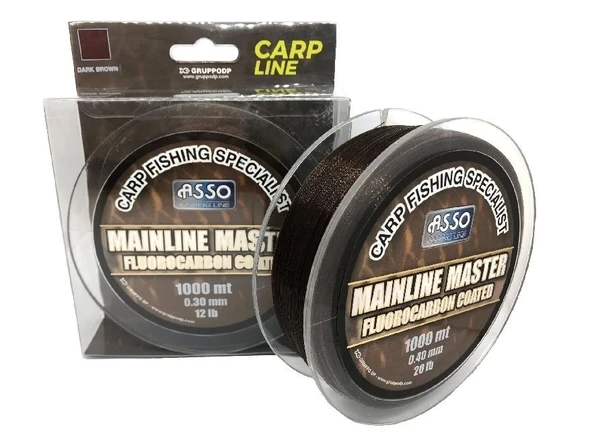 Asso Mainline Master Carp Fc Coated 1.000Mt Kahverengi 0,28Mm ürün görseli 1