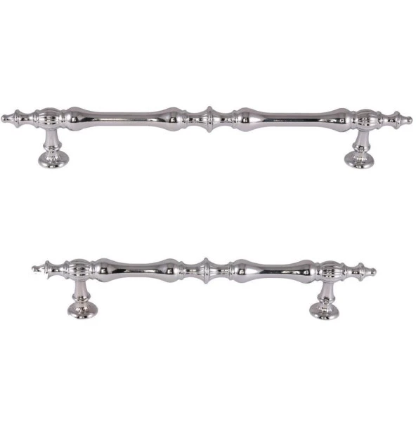 Gürçay Şehzade Kulp Krom 96mm (2 Adet) - Resim 3