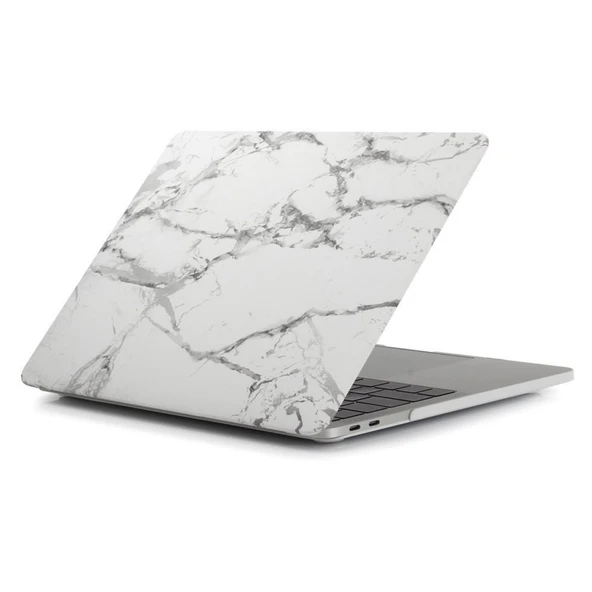 MacBook Pro Retina 13 inç Kılıf A1502 A1425 Mermer Desen Mat Sert Kapak UV Baskı ürün görseli 1