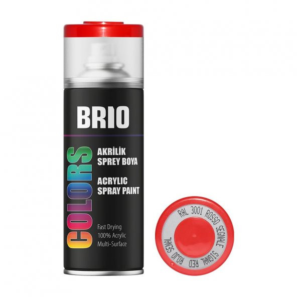 Brio Sprey Boya Akrilik Sinyal Kırmızı 400 Ml ürün görseli 1