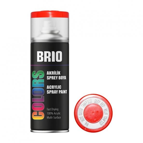 Brio Sprey Boya Akrilik Trafik Kırmızı B3020 400 Ml ürün görseli 1