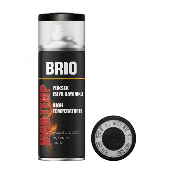Brio Sprey Boya Siyah Yüksek Isıya Dayanıklı Bh9005M 400 Ml ürün görseli 1