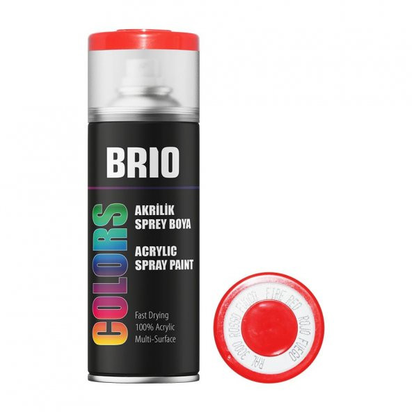 Brio Sprey Boya Akrilik Ateş Kırmızısı B3000 400Ml ürün görseli 1
