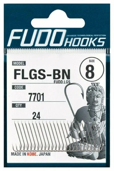 Fudo 7701 Lgs Black Nıkel Olta İğnesi No:1/0 ürün görseli 1