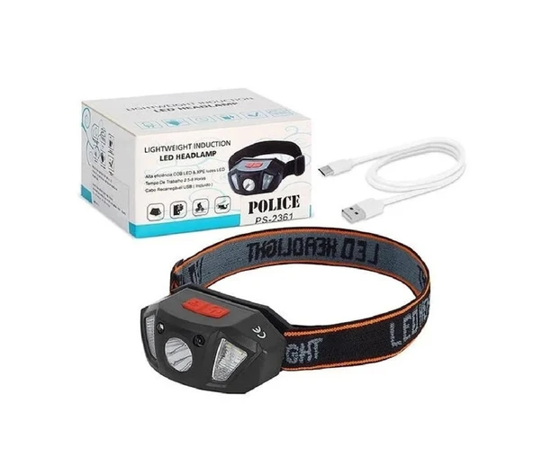 Polıce Ps-2361 Sensörlü Şarjlı Kafa Lambası ürün görseli 1