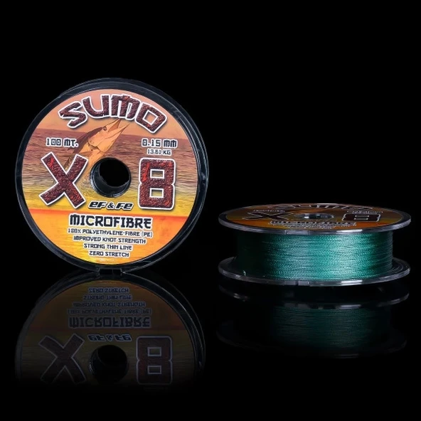 Effe Sumo X8 150 Mt. 0,12Mm Yeşil İp Misina ürün görseli 1