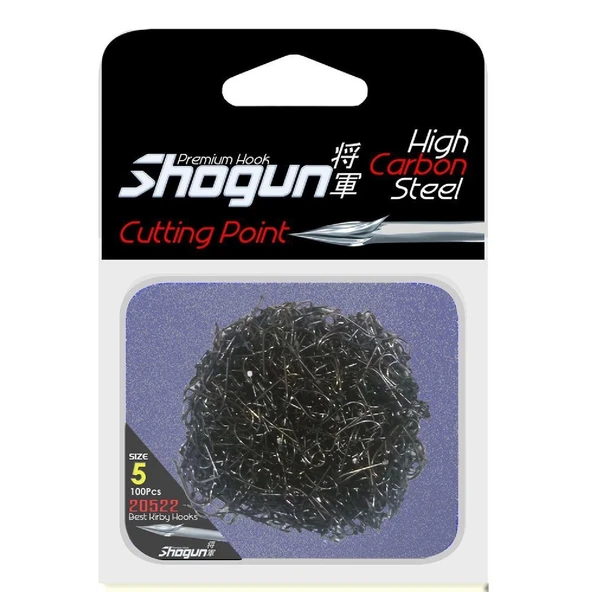 Shogun 1522 Best Kirby Siyah Çapraz 100 lü Olta İğnesi No:2 ürün görseli 1