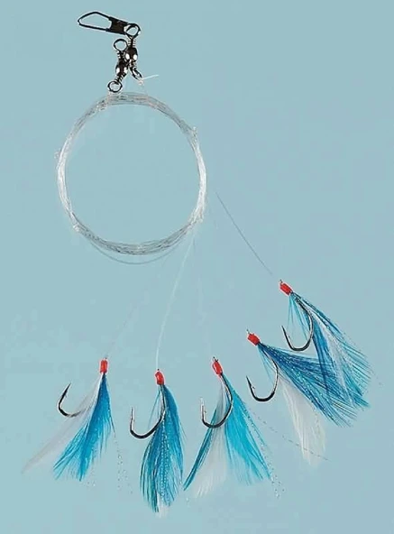 Fladen F1253 Blue Flash 5 Köstekli Hazır Takım İğne No:8 ürün görseli 1