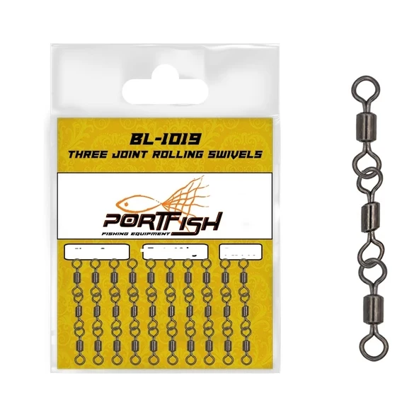 Portfish Bl-1019 Zincir Fırdöndü (3 Lü) No:8 ürün görseli 1