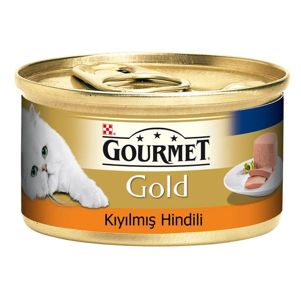 Gourmet Gold Kıyılmış Hindili Kedi Konservesi 85gr ürün görseli 1