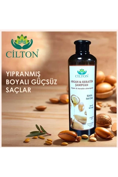 CİLTON  ARGAN & KERATİN ŞAMPUAN ARGAN & KERATIN SHAMPOO 750 ML ürün görseli 1