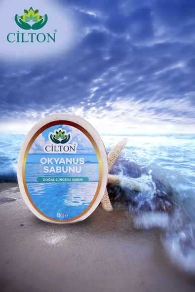 CİLTON  OKYANUS SABUNU DOĞAL SÜNGERLİ SABUN 150 ML ürün görseli 1