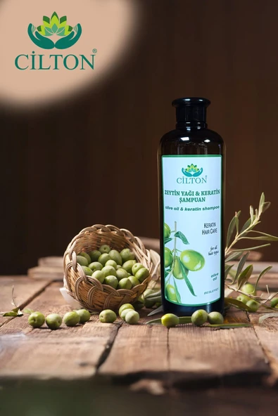 CİLTON  ZEYTİN YAĞI & KERATİN ŞAMPUAN OLIVE OIL & KERATIN SHAMPOO 750 ML ürün görseli 1