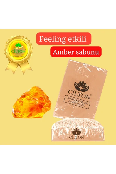 CİLTON  AMBER SABUNU DOĞAL SÜNGERLİ SABUN 150 ML ürün görseli 1