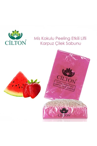 CİLTON  CİLTON DOĞAL KABAK LİFLİ KARPUZ ÇİLEK SABUNU 120 ML ürün görseli 1