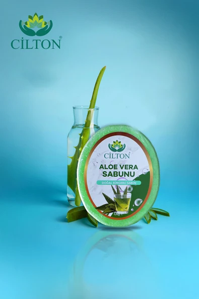 CİLTON  ALOE VERA SABUNU DOĞAL SÜNGERLİ SABUN 150 ML ürün görseli 1