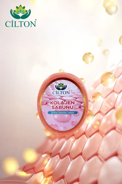 CİLTON  KOLAJEN SABUNU DOĞAL SÜNGERLİ SABUN 150 ML ürün görseli 1