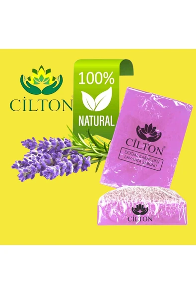 CİLTON  DOĞAL KABAK LİFLİ LAVANTA SABUNU 120ML ürün görseli 1