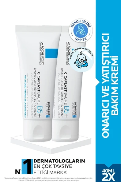 La Roche-Posay Cicaplast Baume B5 - Onarıcı Bakım Kremi 40 ml x2 ürün görseli 1